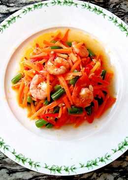 Cah Wortel Buncis Udang Pedas