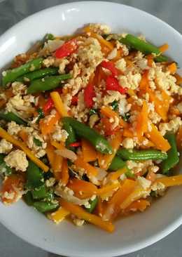 Tumis telur sayur orak arik