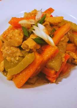 Tumis Sayur Acar Kuning (Ayam,Wortel,Putren,Timun)