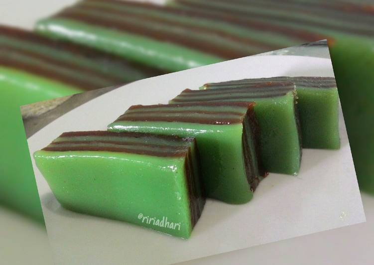 Resep Kue Lapis Pepe Coklat & Pandan oleh ririadhari - Cookpad