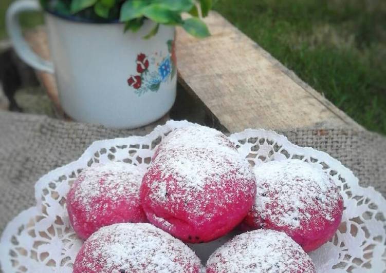 Resep Donat Buah Naga Merah Kiriman dari Rose Shanty