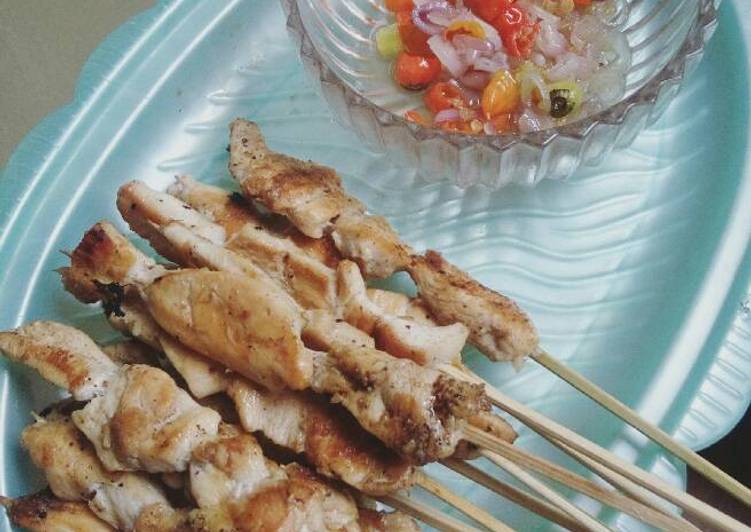 bahan dan cara membuat Grilled Chicken sambal Dabu-dabu