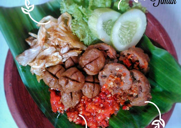 resep makanan Bakso Goreng Penyet Sambal Korek