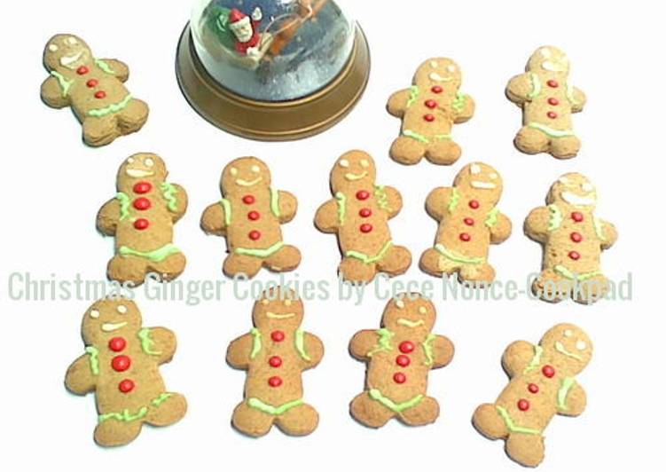 bahan dan cara membuat Christmas Ginger Cookies