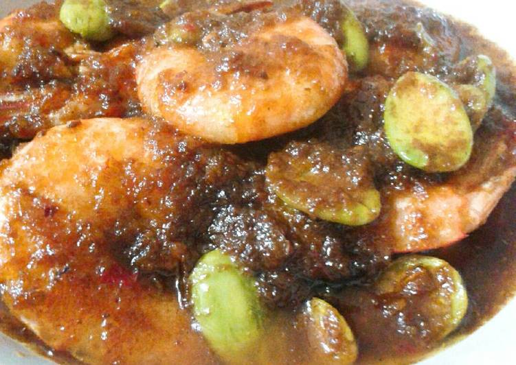 resep lengkap untuk Sambal Pete Udang