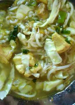 Soto sayur kuah kuning bening