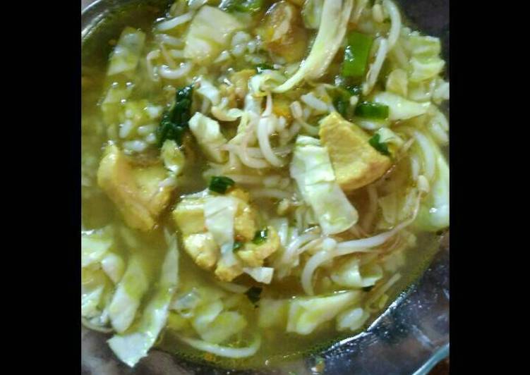 resep masakan Soto sayur kuah kuning bening