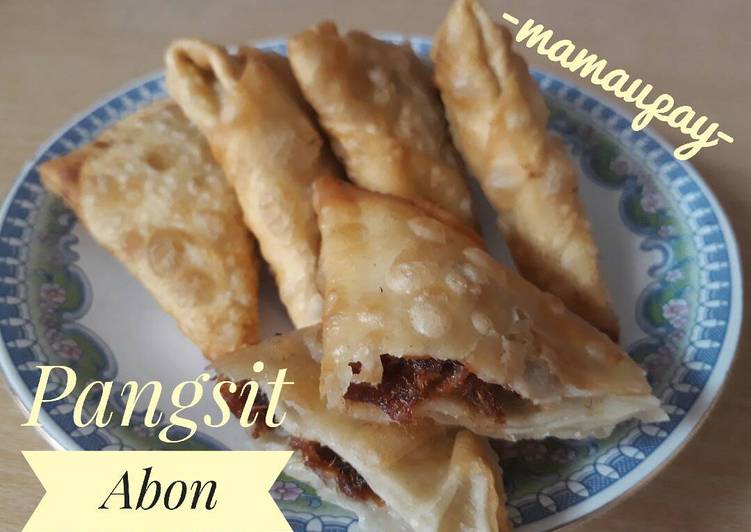 resep makanan Pangsit Abon