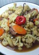 Tumis daging kembang kol