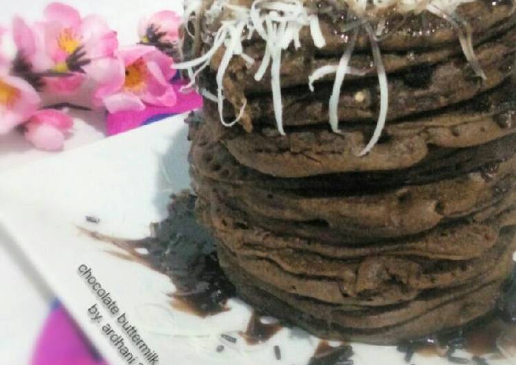gambar untuk resep Chocolate Buttermilk Pancake