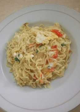 Mie Keriting Goreng Telur