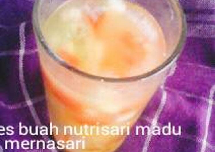 resep Es buah nutrisari madu