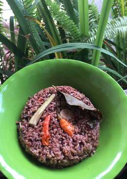 Nasi Liwet Rice Cooker (Beras Merah)