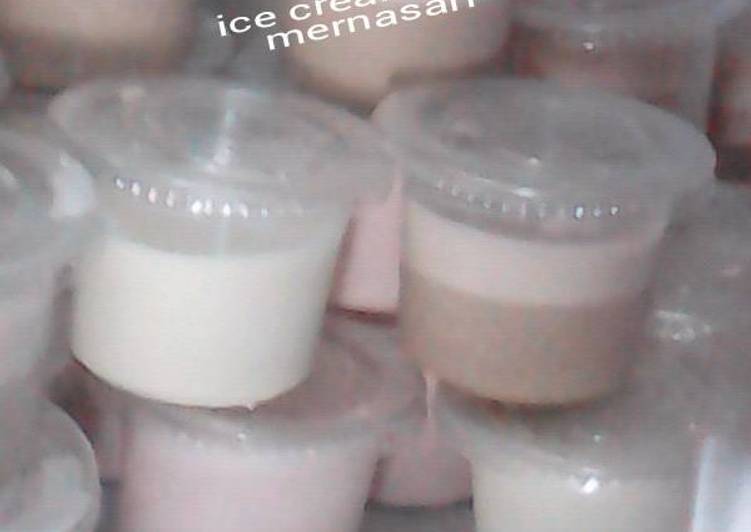 cara membuat Ice cream lembut