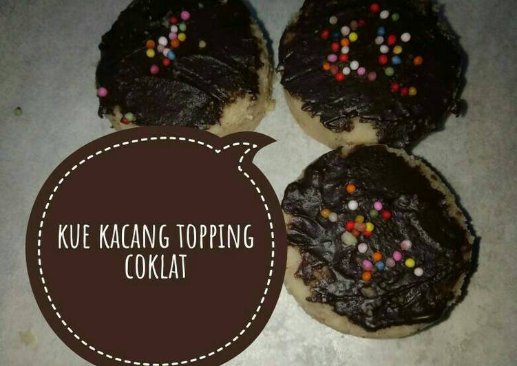 resep masakan Kue kacang topping coklat