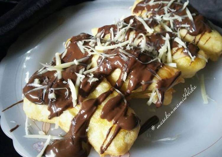 Resep Pisang Goreng Coklat Keju Kiriman dari #masakanmamiiAlika