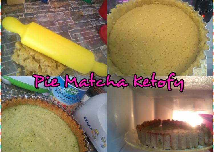 gambar untuk cara membuat Pie Matcha Ketofy #ketofriendly #debm