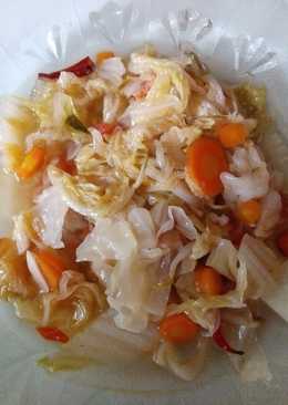 Tumis sawi putih sederhana