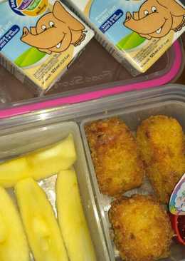 Chicken Nugget wortel keju (Bekal sekolah anak TK)