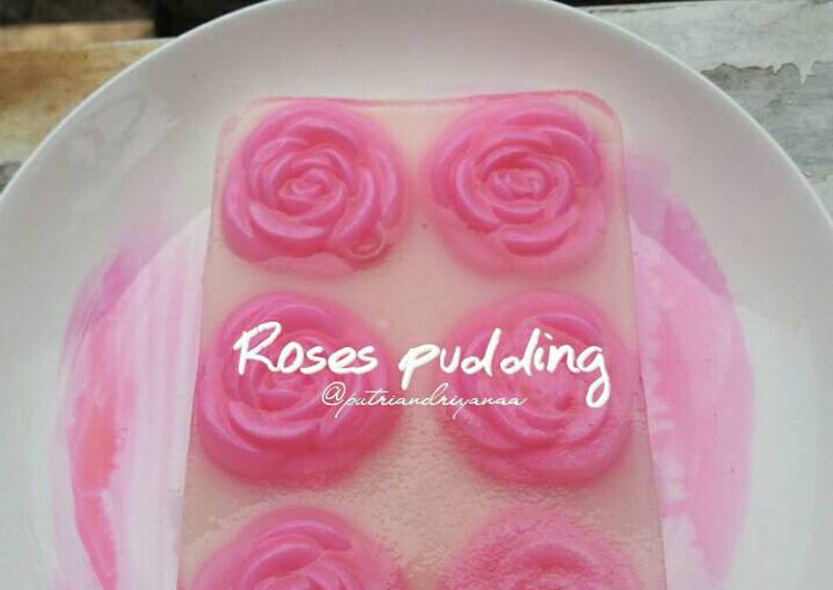Resep Pudding mawar Dari Putri's Kitchen