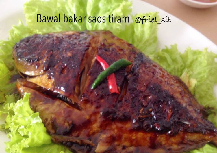 resep masakan Bawal bakar saos tiram