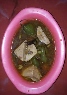 Sayur cabe bendot tahu putih