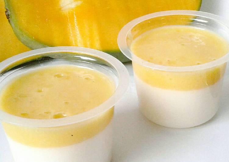 resep makanan Silk Puding Saus Mangga