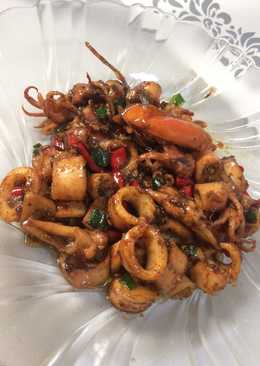 Cumi Asin Saus Tiram