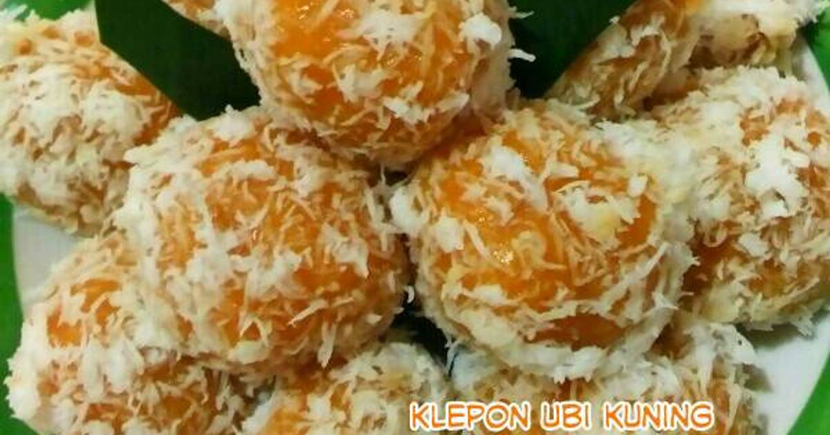 Resep Klepon UBI KUNING Resep Klepon UBI KUNING