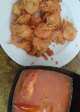 Udang goreng tepung saos tomat non msg #maree