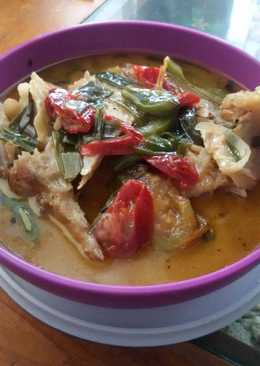 Sayur santan tulang asin kakap