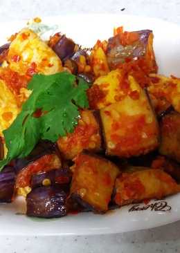 Balado terong dan telor dadar