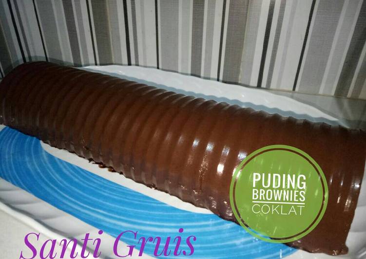 resep Puding Brownies Coklat