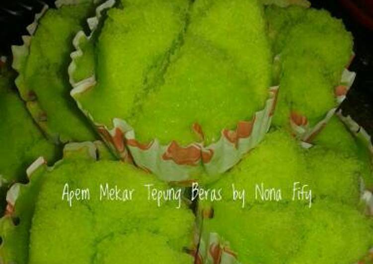 resep Apem Mekar Tepung Beras