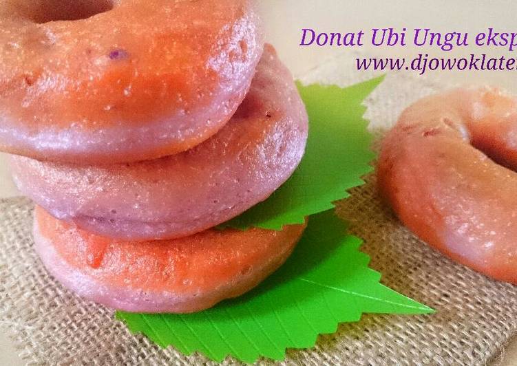 gambar untuk resep Donat Ubi ungu Ekspress