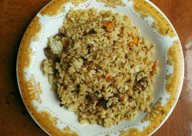 resep masakan Nasi Goreng Kari-Rendang