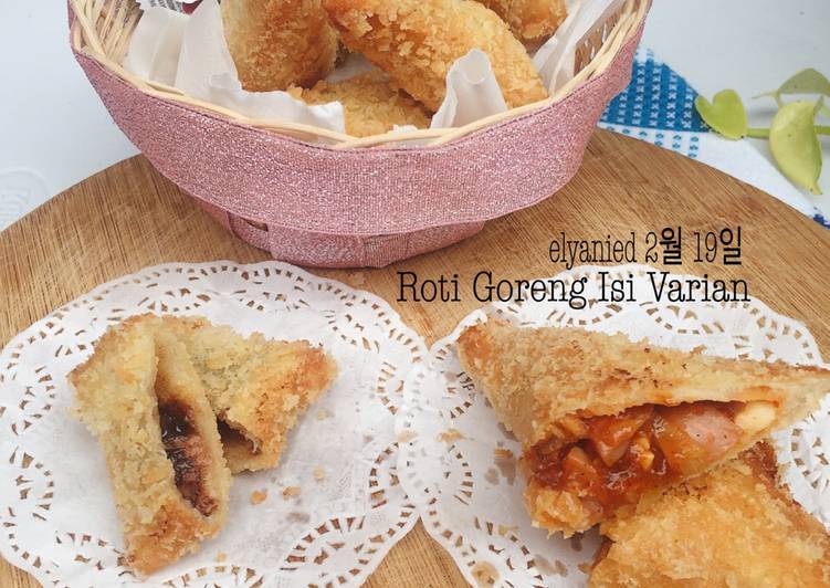 gambar untuk resep makanan Roti Goreng Isi (smoked beef n cheese, chococheese, sosis pizza)