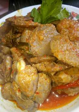 Rendang Ati Ampela dan jengkol