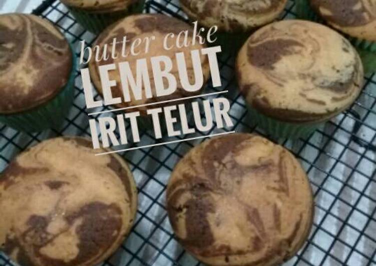 gambar untuk resep Butter cake versi cup irit telur, lembut, no seret