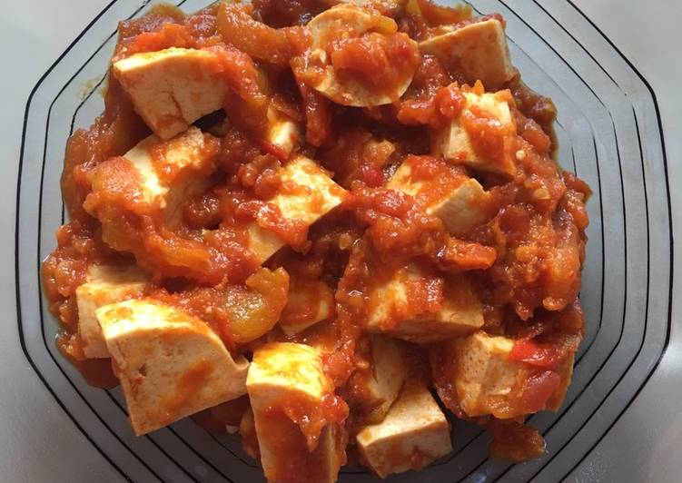 resep masakan Tahu sambel tomat