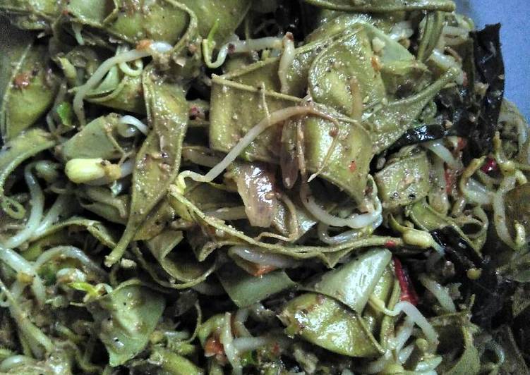 resep Rumbah urab Indramayu (petai cina, tauge, daun mengkudu)