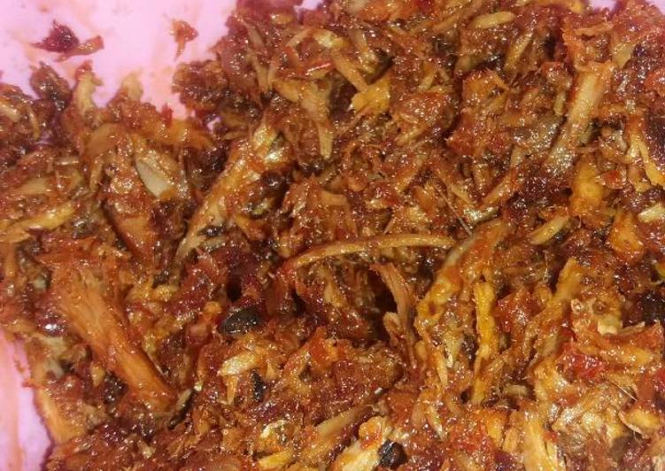 gambar untuk cara membuat Sambal tuna asap