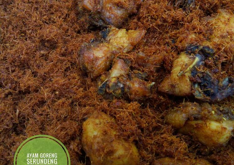 cara membuat Ayam Goreng Serundeng Batang Kecombrang / Burus Enak