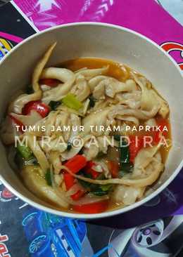 Tumis jamur tiram paprika tanpa MSG