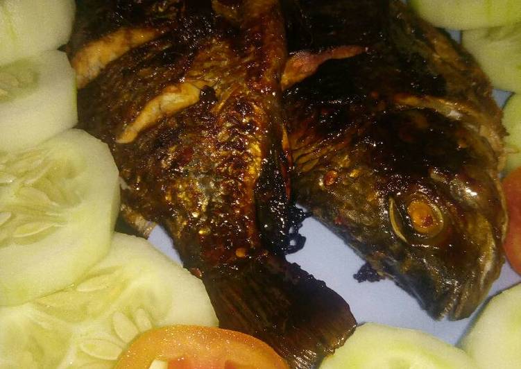 resep makanan Ikan Mujair Bakar (teflon)