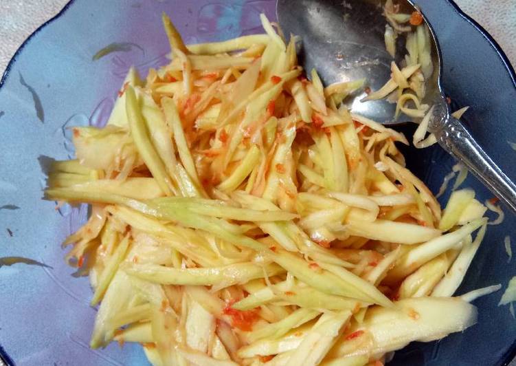 gambar untuk cara membuat Sambal mangga muda