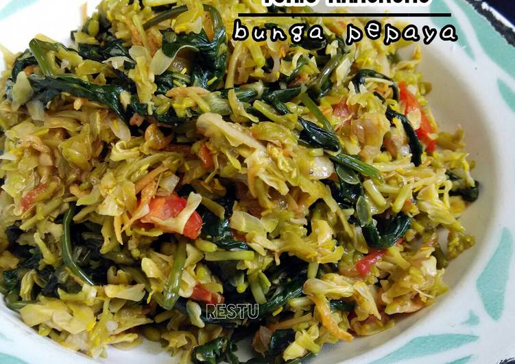 resep Tumis Kangkung Bunga Pepaya