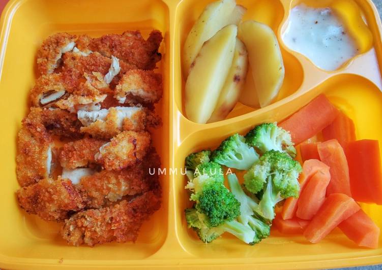 resep masakan DIET MAYO DAY 6 (lunch) Chicken katsu