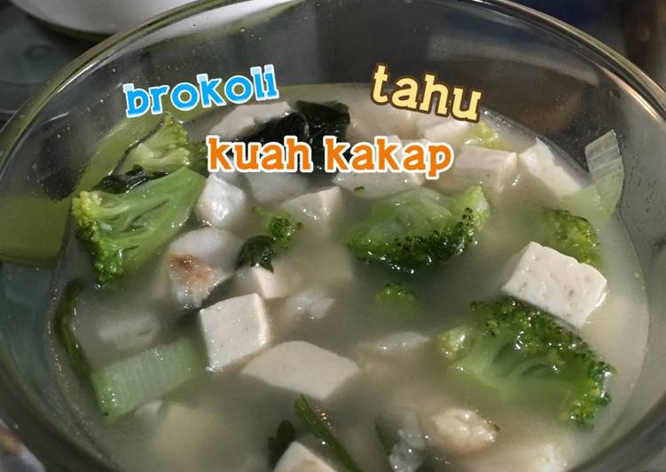 gambar untuk cara membuat Brokoli tahu kuah kakap mpasi/mpsufor 9m+