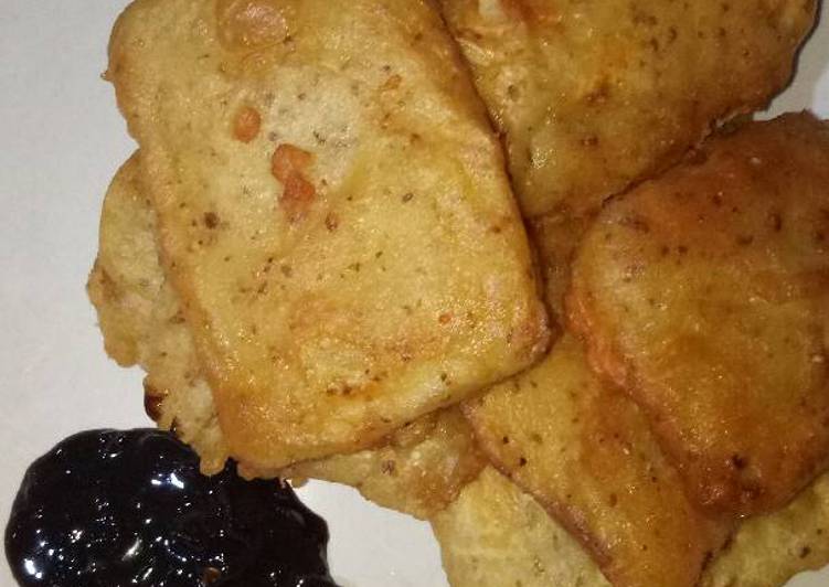 gambar untuk resep makanan Tempe Gembus Menjes Goreng Tepung + Sambal Petis